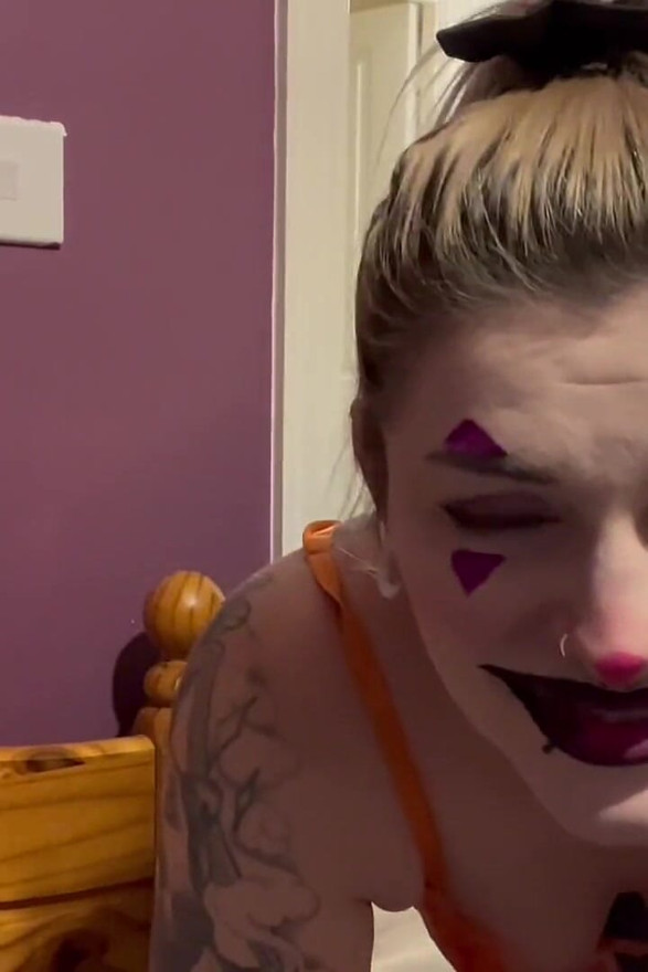Clown Step-sister Spots You Creeping JOI Game