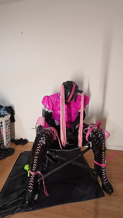 Sissy Maids Self Bondage Chair Torment