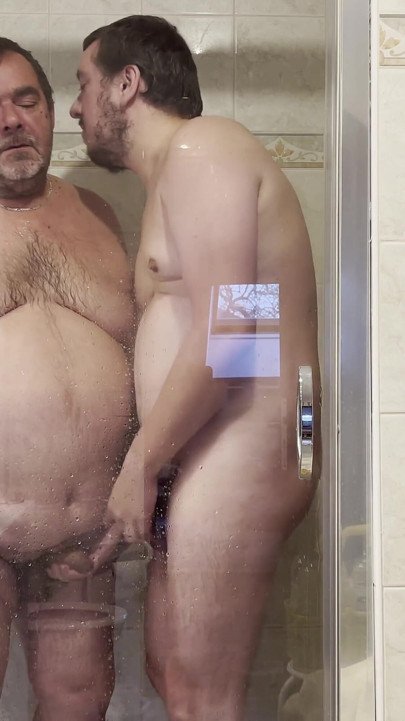 A Shower Is Better with Two Men