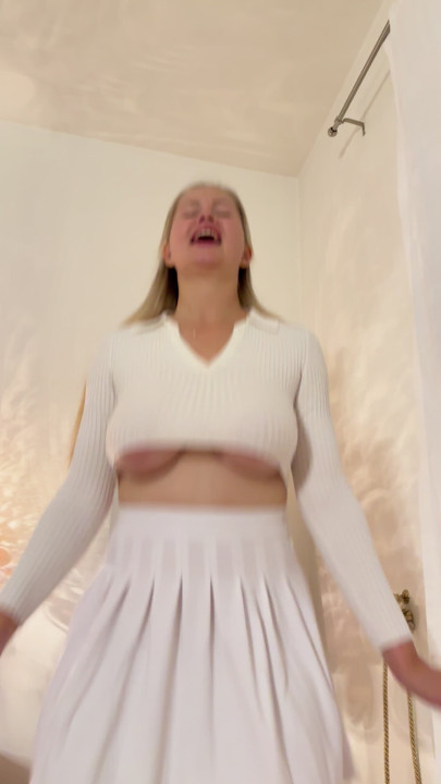 Do you want to see me play with my big tits?