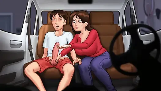 Ibu tiri punya pacar untukku mendapatkan semua susuku sepanjang hari - kisah musim panas