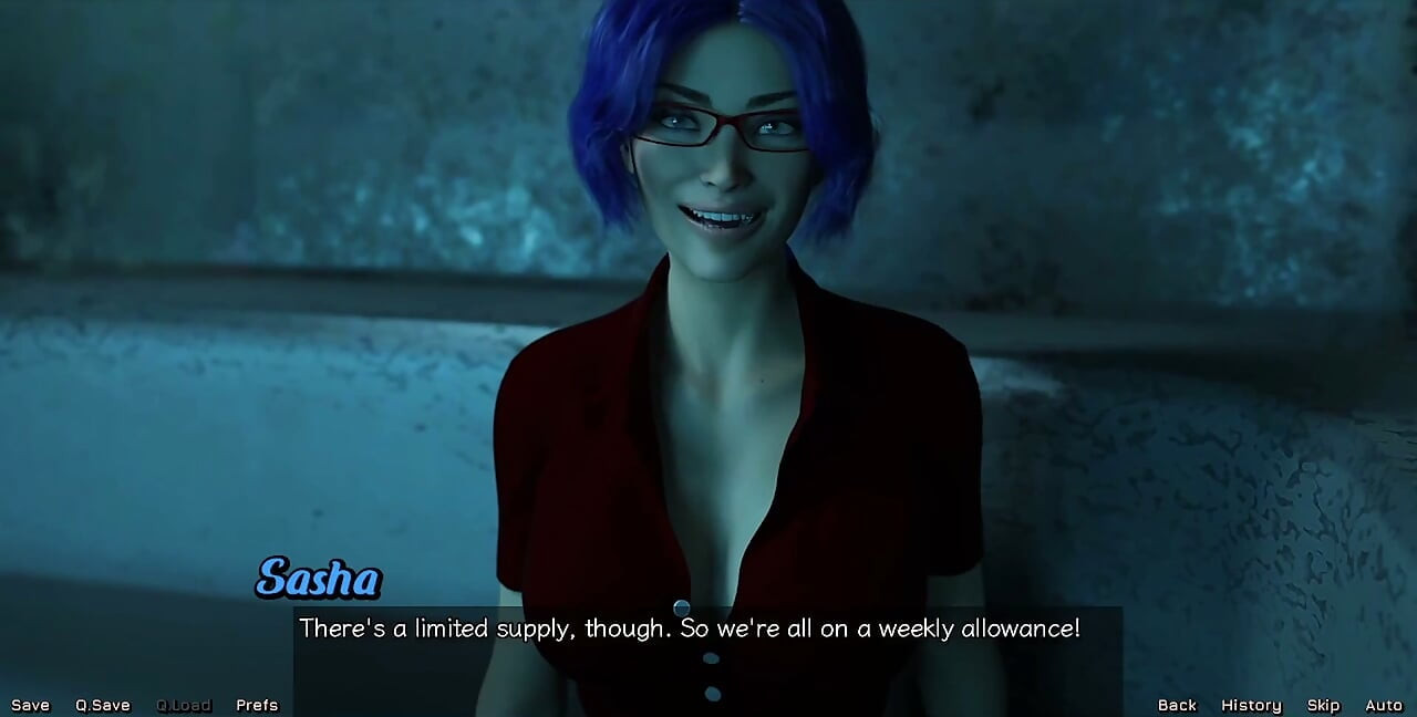 Stranded in Space - Date Night with Hot Blue Haired MILF