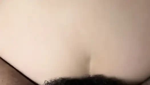 Riding a big and hard cock in reverse cowgirl, he loves to see my heart shaped ass.