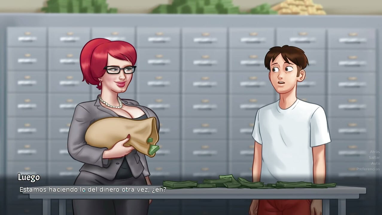 All the scenes with teachers from the Summertime Saga