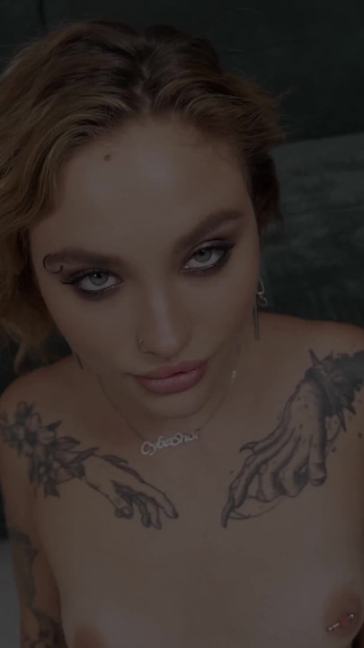 Tattooed Slut Cyber Shot Drinks Piss And Cum On a Thick Cock!  Tim Test HD 4K | Clip 1
