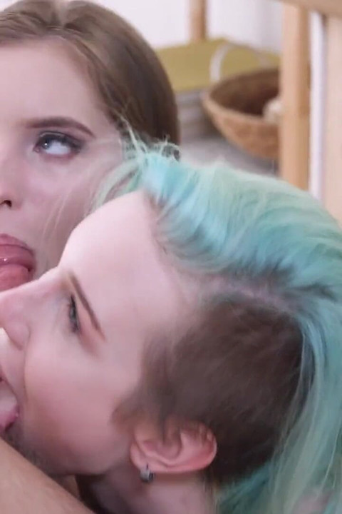 Dirty Kinky Bi Teens Love Threesomes!