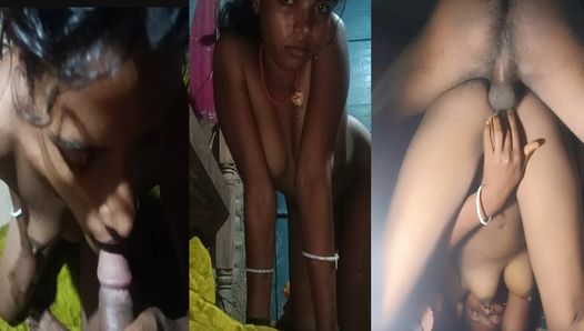 Indian desi brother-in-law left sister-in-law alone at night Hindi sex