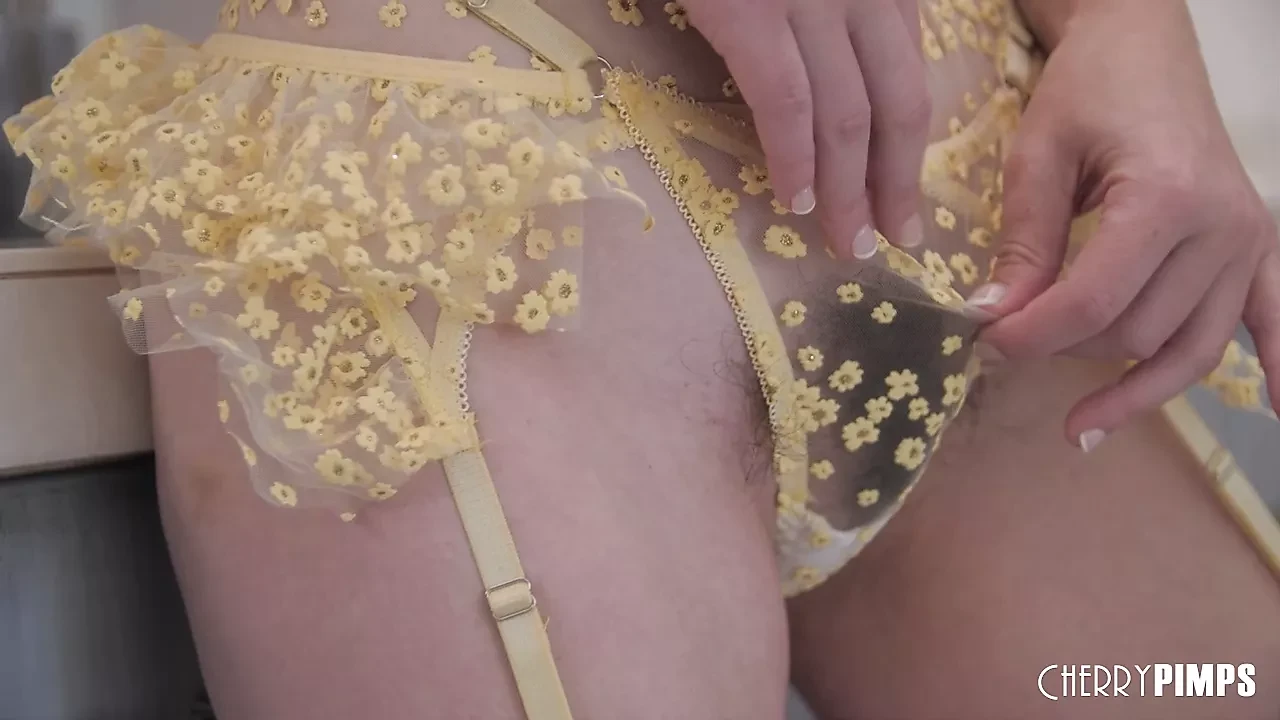 Lilly Bell Plays With Her Tits and Blonde Bush Before Sex