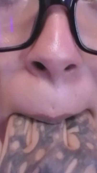 My stepbrother likes my saliva