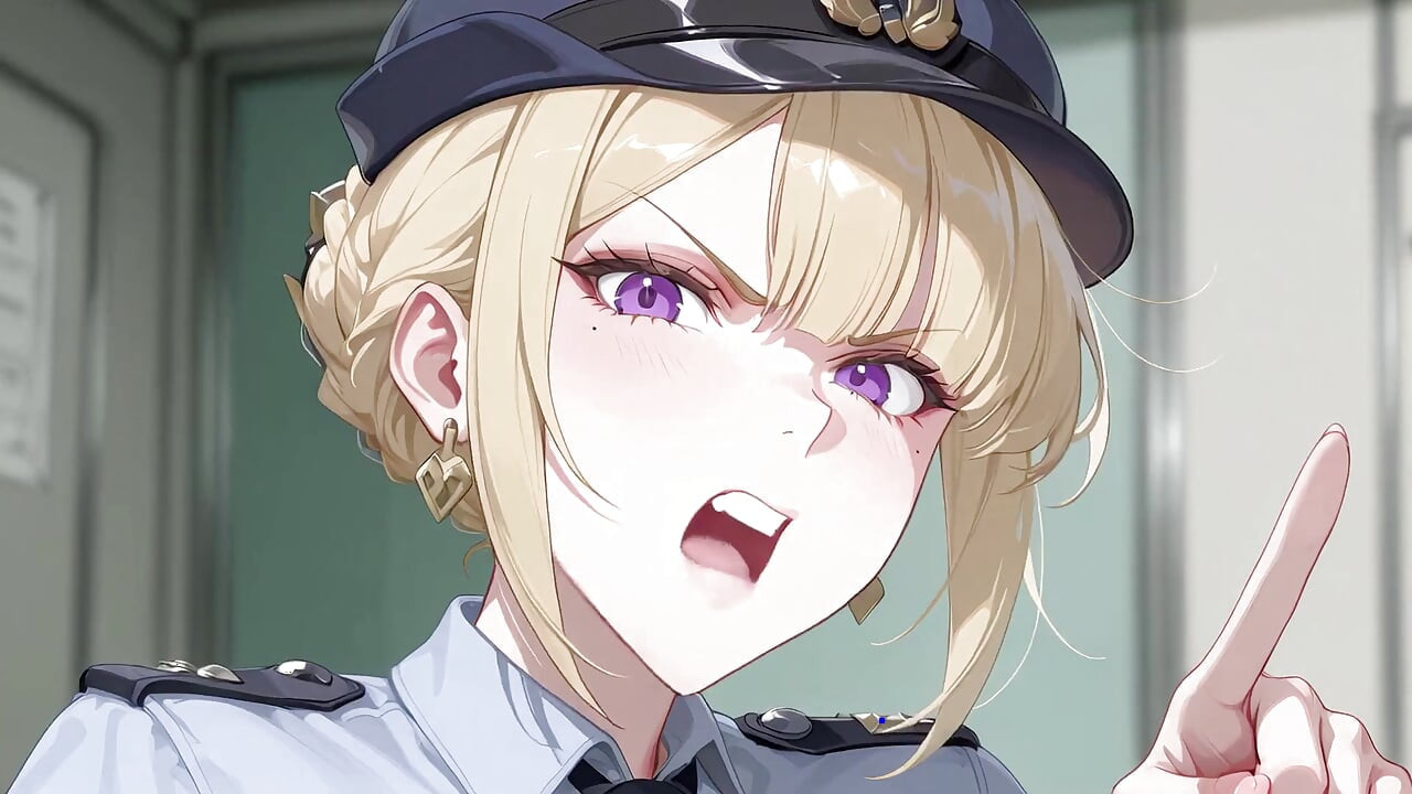 Memur büyük boyutlu kanıtı inceliyor.evelyn chevalier hentai cosplay