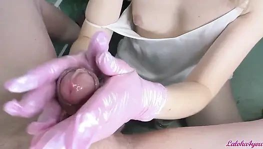 Closeup blowjob and masturbation POV - Homemade porn