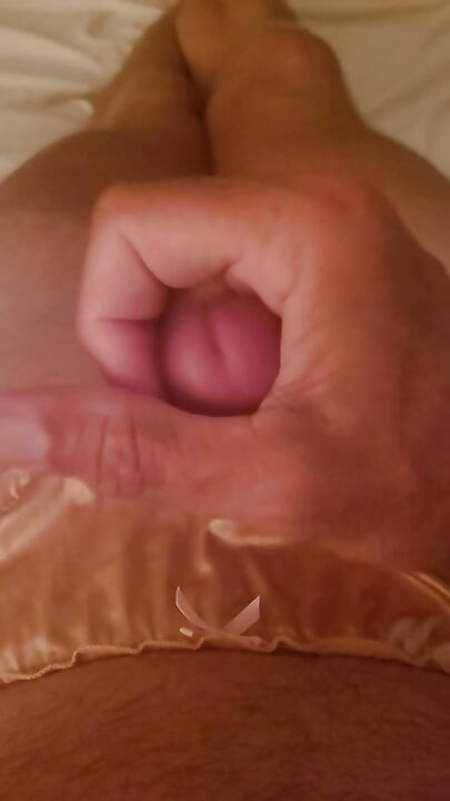 Masterbatimg in my step sisters panties.