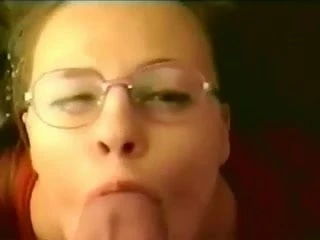 Classic homemade facial with glasses