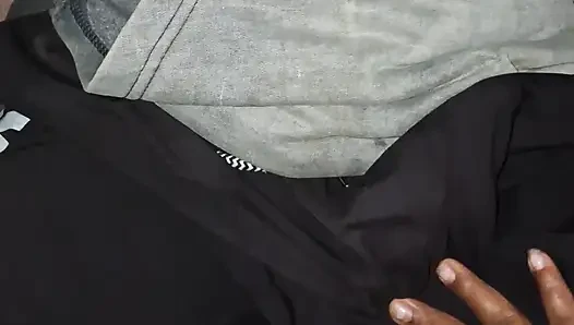 Naughty wife grabbing my stepdad's cock