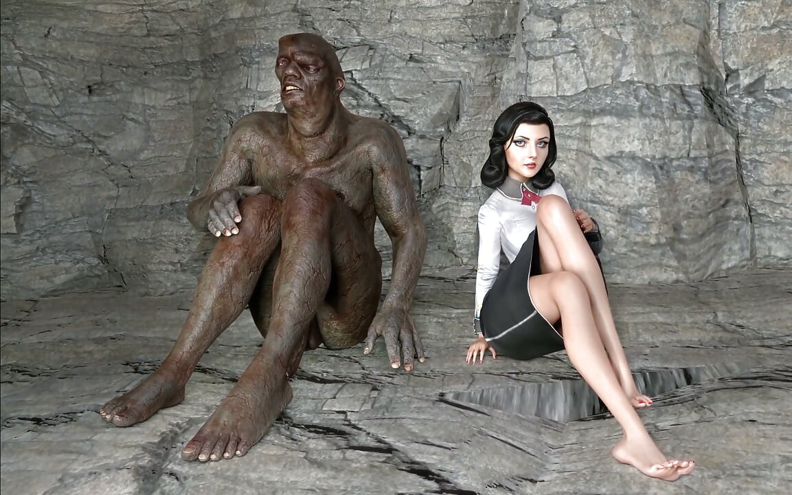 Gigante Homem Das Cavernas Fodido E Gozada Dentro Sexy Elizabeth Bas