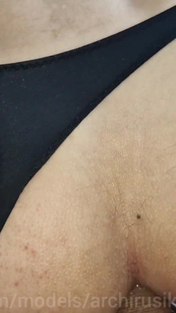 Emotional moment from "Fucked a femboy cross in panties and poured hot cum over the hole and the femboy's cock in orgasm!"