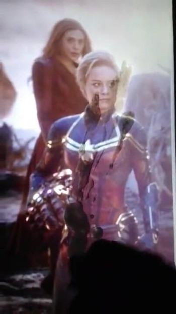 Iconic moment from "Brie Larson 'Captain Marvel' Cum Tribute (2)"
