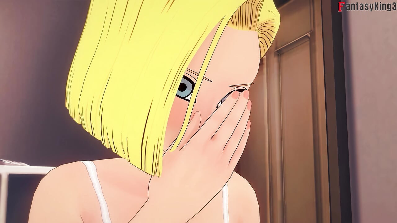 Android 18 се събужда през нощта, за да чука Роши - Dragon Ball Zex Series