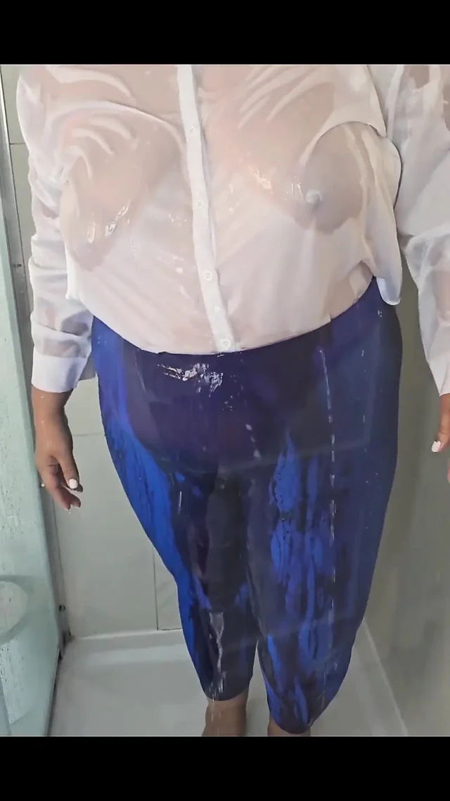 White Satin Blouse Shower