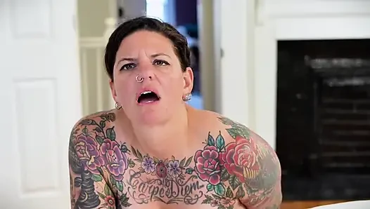 Carrie Capri Gets Fucked Doggie Style by Fucking Machine and Cums Hard!