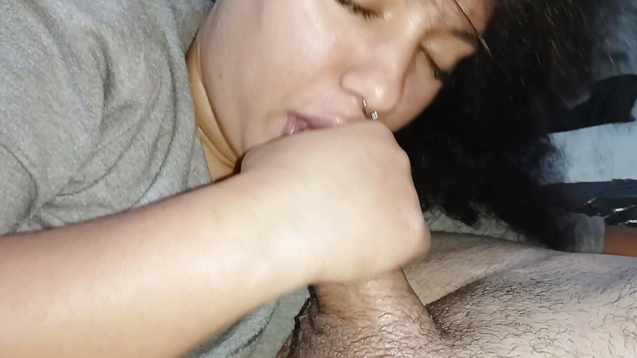 SO GREEDY, SHE GOES TO THE BALLS OF THE CUCKOLD, LICKING AND FUCKING EVERYTHING
