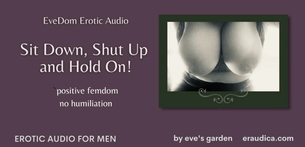 Setzen sie sich, halten sie still und halten Sie fest! Spaß, sexy erotisches rollenspiel-Audio für männer