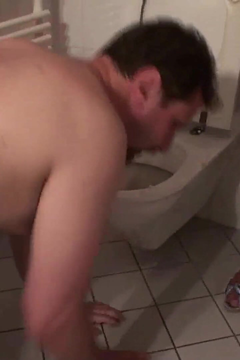 Making sure he gets dinner in the toilet