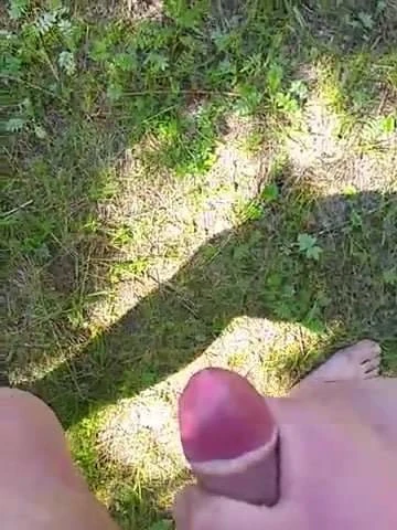 Cumming in nature