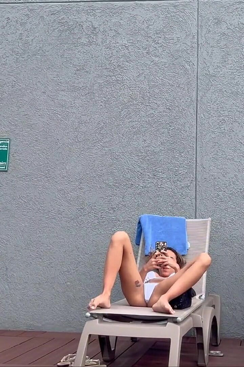I Filmed My Famous Neighbor Sunbathing with Dental Floss on