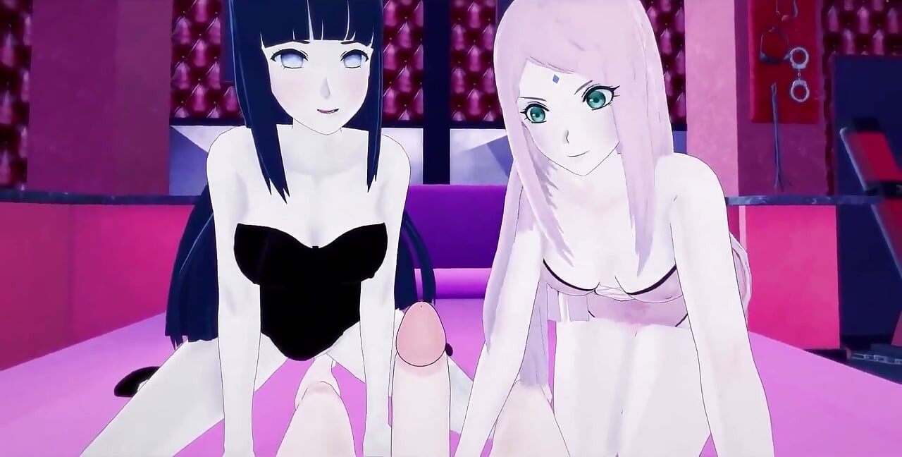 Hinata y Sakura se ponen celosas | Película hentai de Naruto | Película completa con Sheer o Ptrn fantasyking3