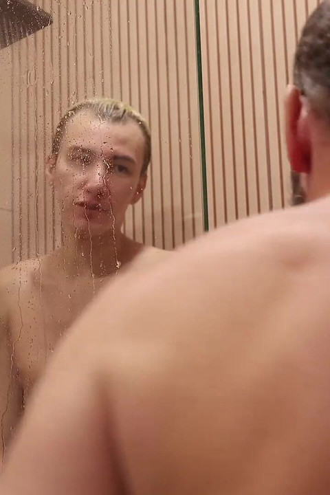 Twink Takes a Bath and Sucks His Stepdad's Dick