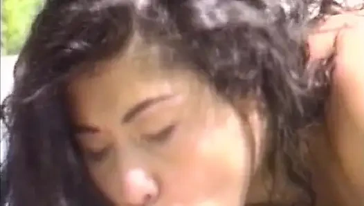 Perfect French Teen Sucking Cock in Pool