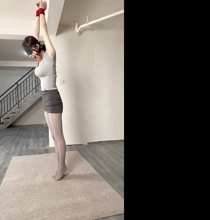 Ol Thick Gray Foot Pad Hanging + Electric Shock + Whipping