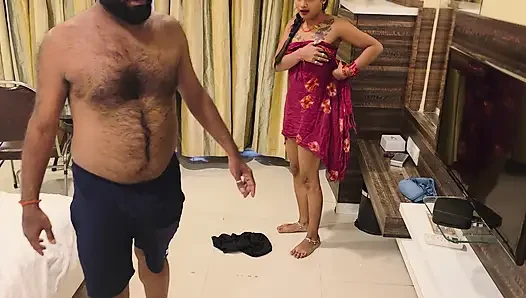 Huge Boobs Indian girl strips dupatta and rough Fucks with boobs  (Hindi Audio)