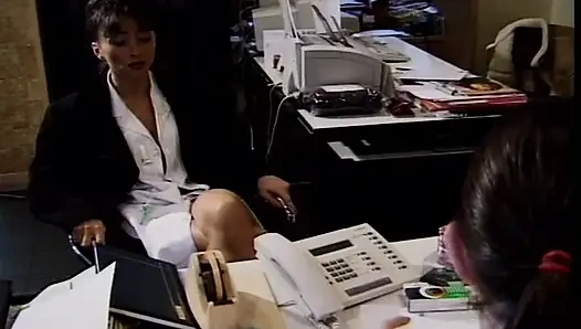French Secretary Got Big Load on Her Ass