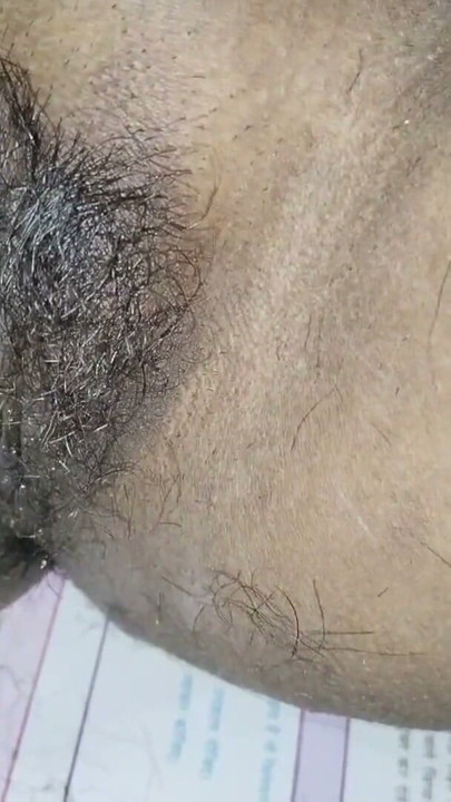 Sister-in-law did a cool cleaning by making her pussy hair | Clip 3
