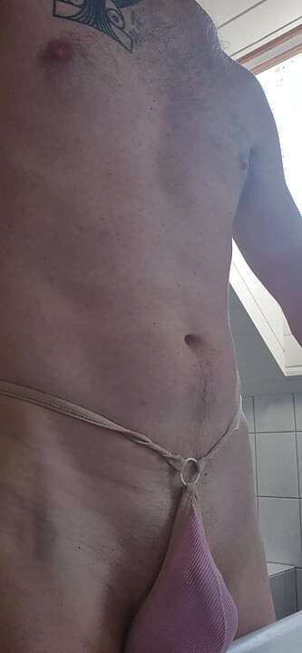 Barely covering myself up!