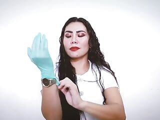Asmr handschoen medische fetisj