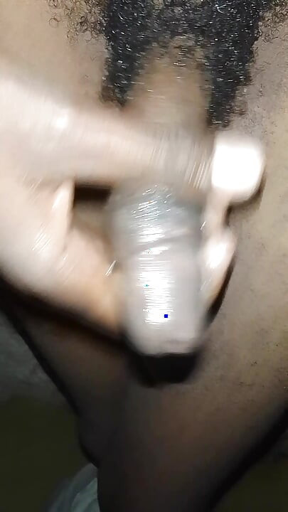 Evening home oily handjob