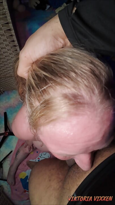Throat Goblin 121 Blonde BBW Deepthroats a Thick Cock