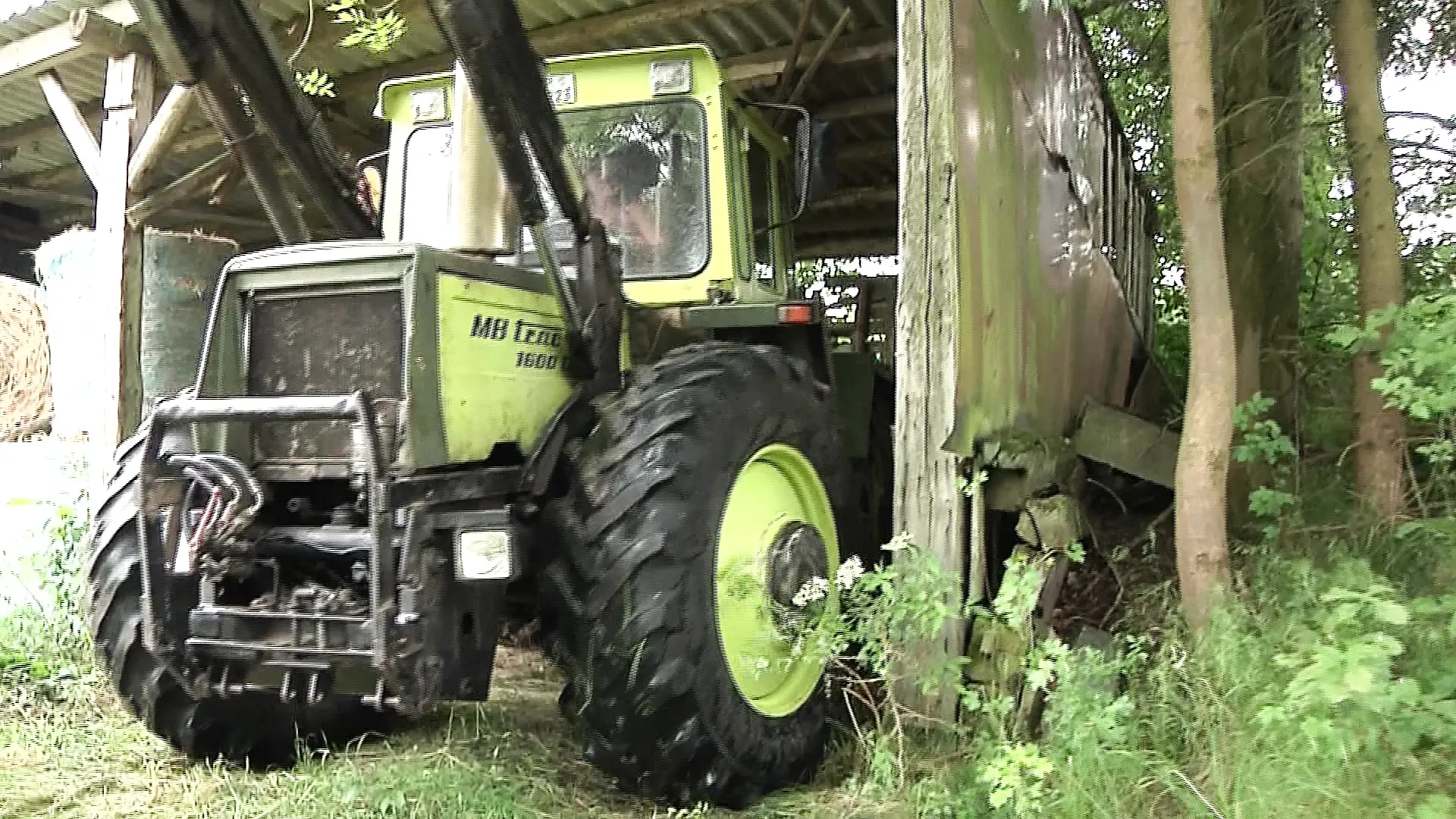The old farmer’s wife waits her husband to be fucked in the barn