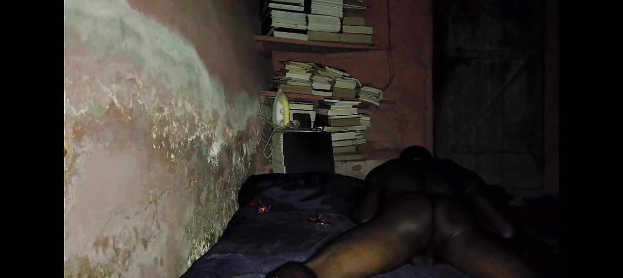 Bobby Johnson, the African Black Guy is seriously fucking his bed, but does not come on his sheets