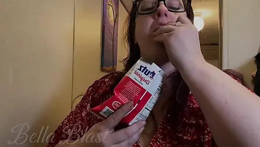 Up Close Voyeurism Gulp, Chug, and Burp! Bella Blast