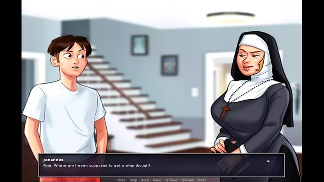 Summertime Saga - Maria got spanked by the Nun