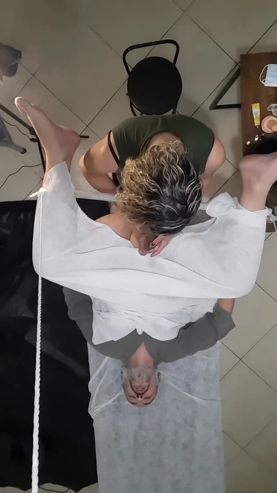 Stunning moment from "Urologist doctor gets horny during a prostate exam and ends up fucking the patient with her strapon"