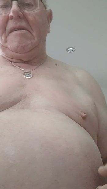 My tits and stiff nipples with marks of my belt on them