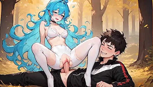 18 year old gets fucked in the forest by russian man
