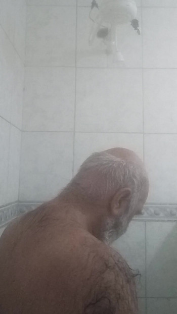Spectacular moment from "HAIRY BRUTE TAKING A SHOWER"