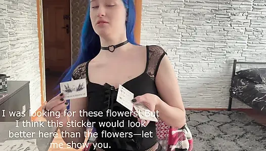 POV anal, membantu saudara tiri memilih tato dan dia ingin