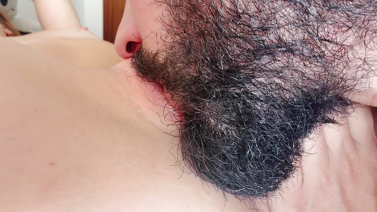 Close-Up Pussy Licking & Fingering - Bearded Stud Makes Her Cum Hard